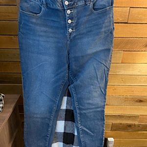 Maurices Blue Jeggings High-Waisted Denim